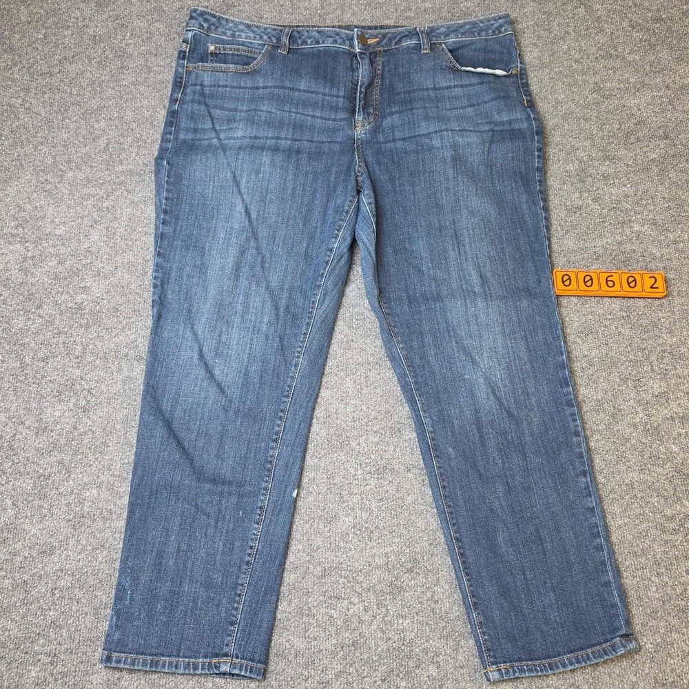 Jennifer Lopez Women's 18W Blue Cotton & Spandex Jeans